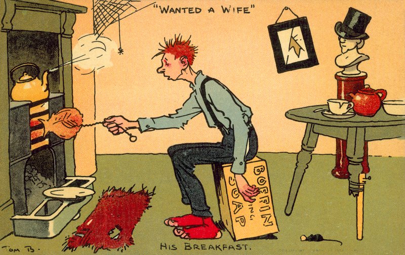 Cercasi moglie (cromolitografia) da Tom Browne