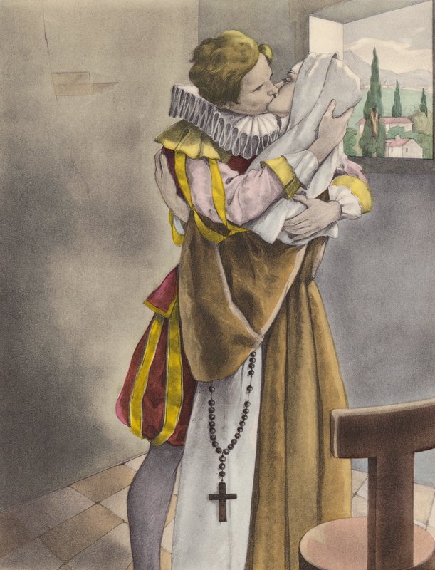 Illustrazione di Brunelleschi per Contes et Nouvelles de La Fontaine da Umberto (after) Brunelleschi