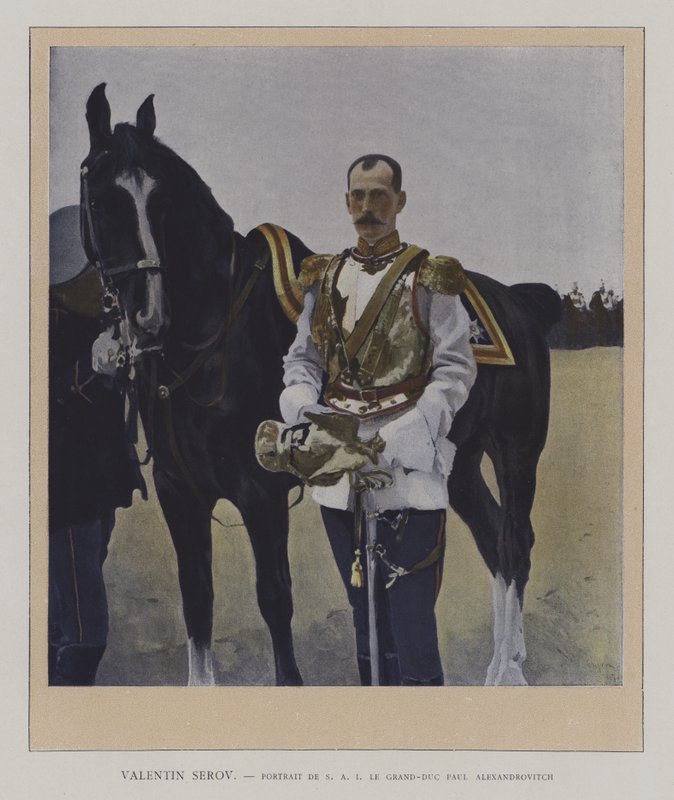 Ritratto del Granduca Paolo Aleksandrovič di Russia da Valentin Aleksandrovich (after) Serov