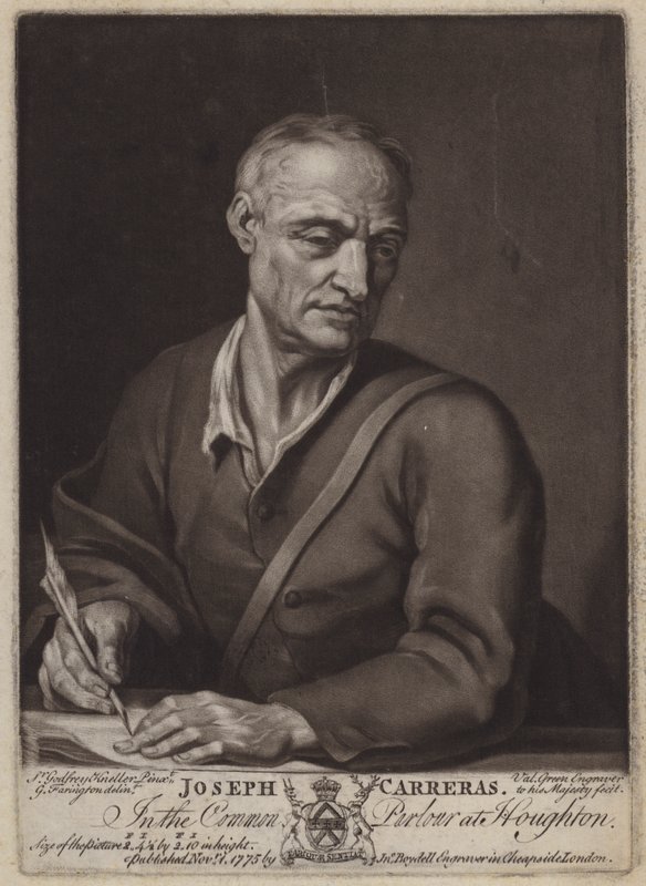Joseph Carreras, poeta e cappellano di Caterina di Braganza da Valentine Green
