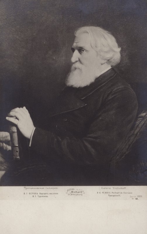 Ivan Turgenev, romanziere russo, scrittore di racconti e drammaturgo da Vasili Grigorevich Perov