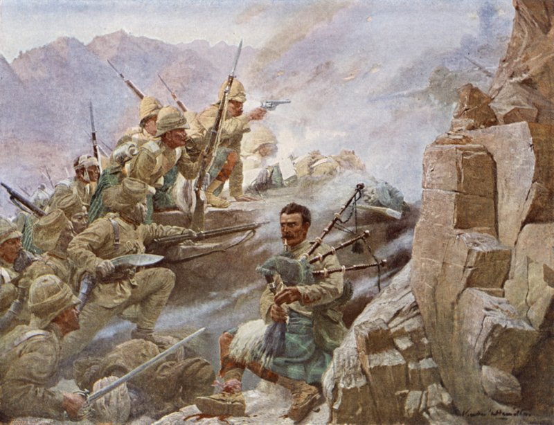Assalto di Dargai, Seconda battaglia di Malakand, Frontiera nord-occidentale, 1897 da Vereker Monteith Hamilton