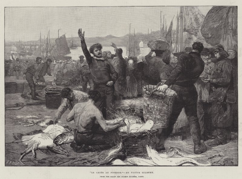 La Criee au Poisson da Victor Gabriel Gilbert