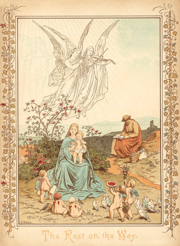 Riposo durante il viaggio in Egitto da Victor Paul Mohn