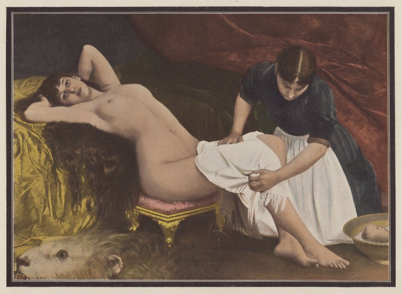 Donna che si alza dal letto da Vlaho Bukovac