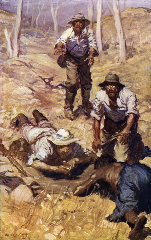 Il capitano Grey e il suo gruppo trovano acqua da W.R.S. (after) Stott
