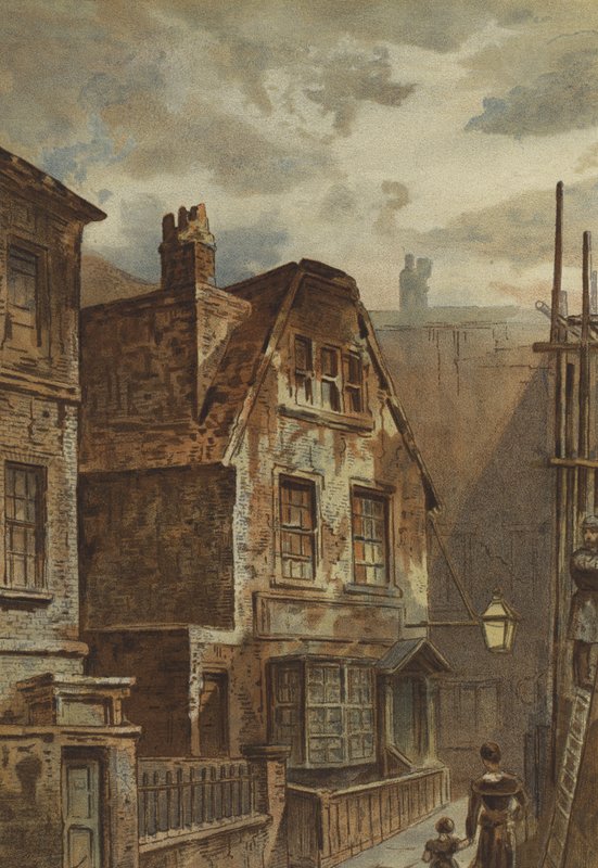 Vecchia casa dietro Ludgate da Waldo Sargeant