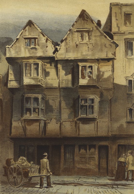 Vecchie case, Wych Street, fine di Drury Lane da Waldo Sargeant