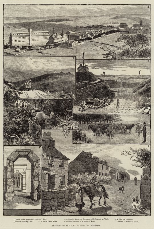 Schizzi delle prigioni per detenuti, Dartmoor da Walter Bothams