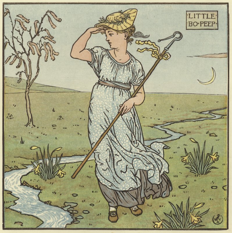 La piccola Bo Peep da Walter Crane