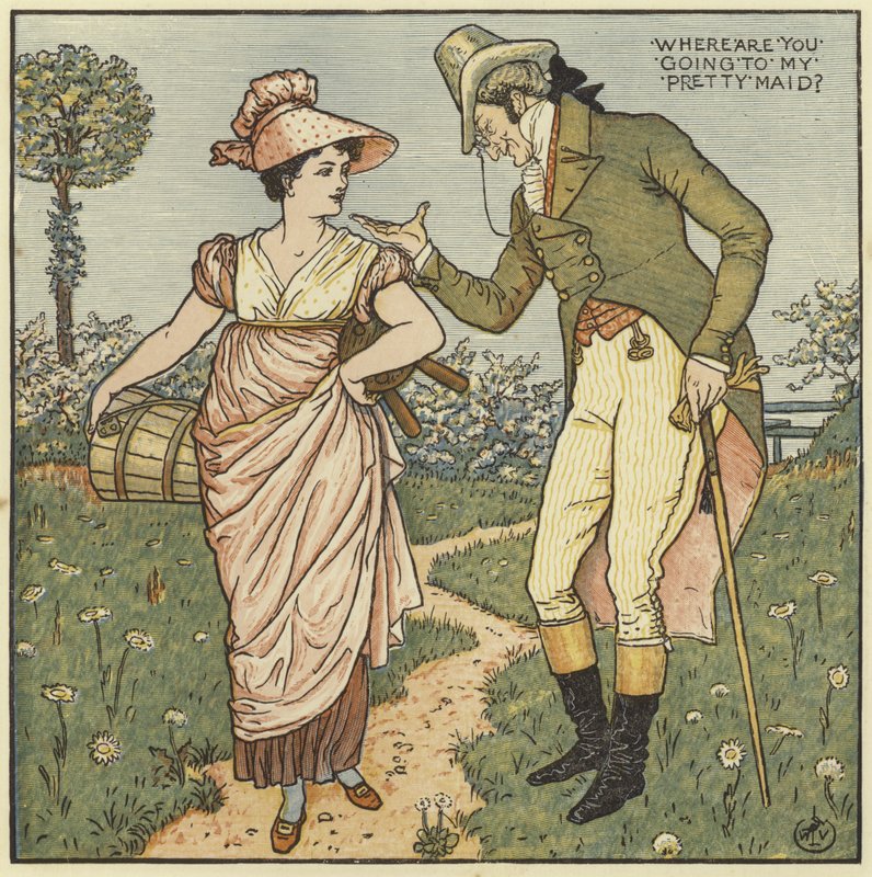 Dove vai, mia bella fanciulla da Walter Crane