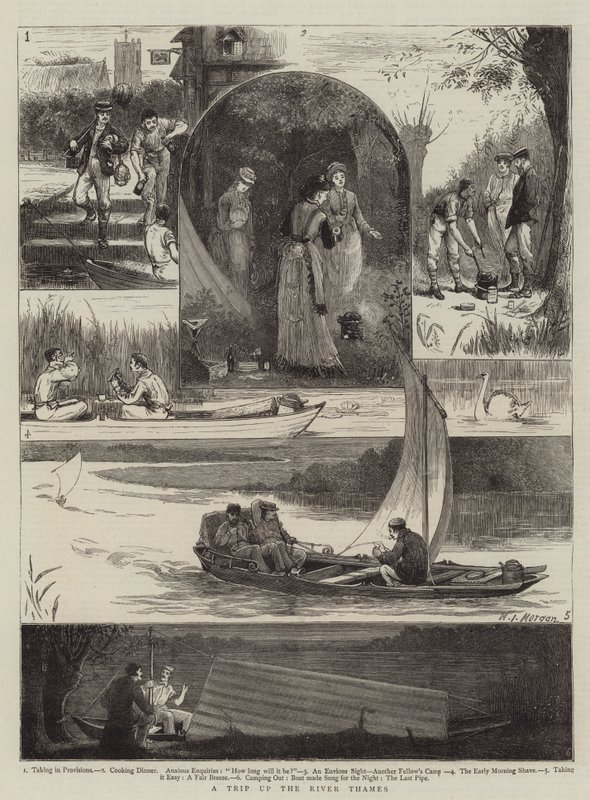 Un Viaggio sul Fiume Tamigi da Walter Jenks Morgan