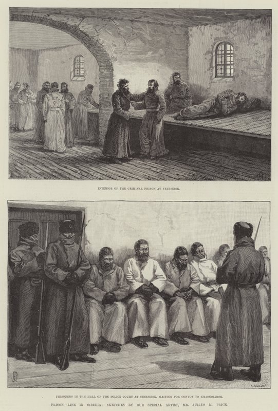 Vita carceraria in Siberia da Walter Paget