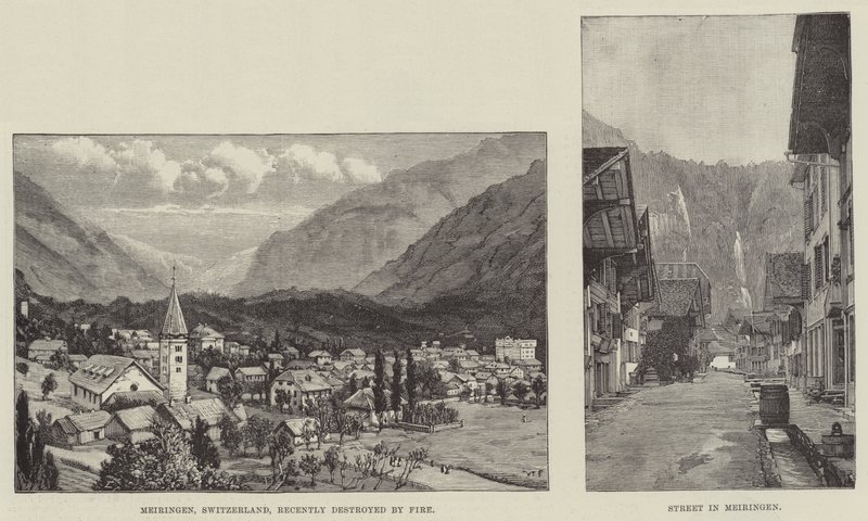 Schizzi di Meiringen da Walter Paget