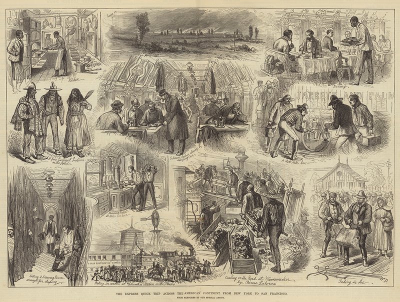 Il viaggio rapido attraverso il continente americano da New York a San Francisco da Walter Paget