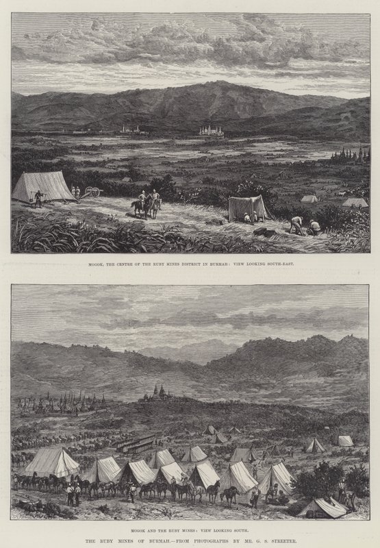 Le miniere di rubini della Birmania da Walter Paget