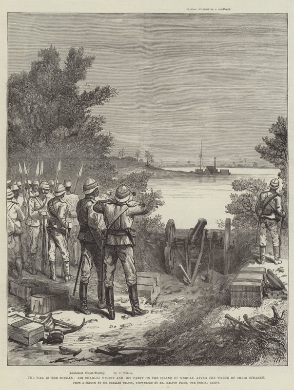 La guerra in Sudan, Sir Charles Wilson e il suo gruppo sull