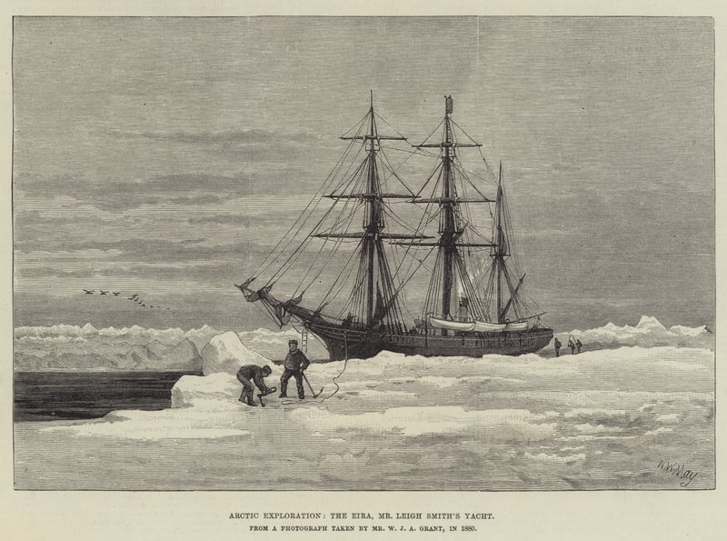 Esplorazione artica, la Eira, lo yacht di Mr Leigh Smith da Walter William May