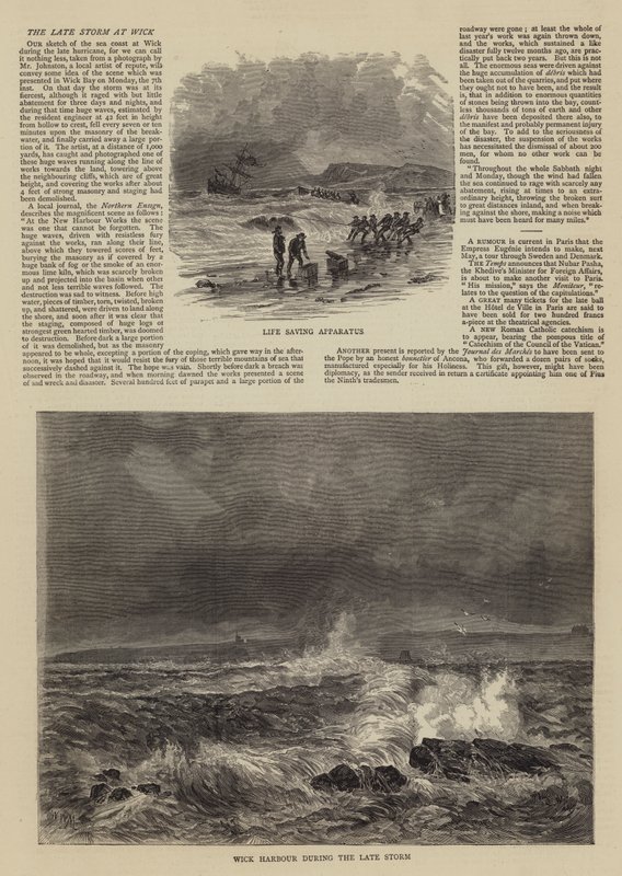 La recente tempesta a Wick da Walter William May