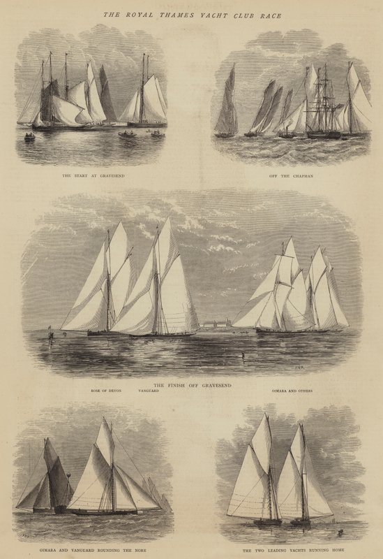 La gara del Royal Thames Yacht Club da Walter William May