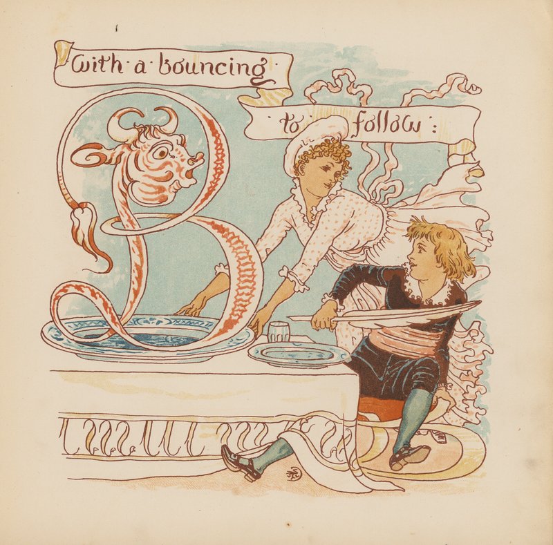 Illustrazione per Pothooks and Perseverance di Walter Crane da Walter (after) Crane