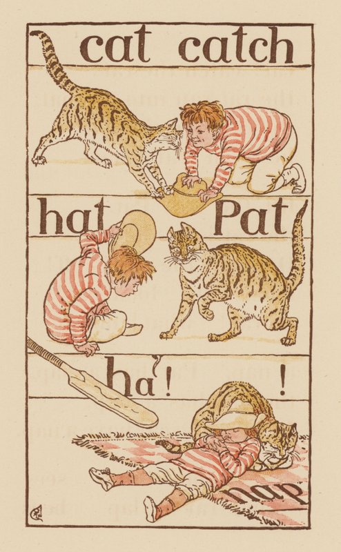 Pagina da The Golden Primer da Walter (after) Crane