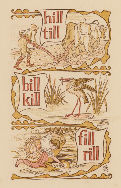 Pagina da The Golden Primer da Walter (after) Crane