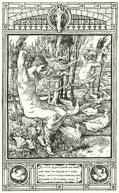 La ragazza delle oche da Walter (after) Crane