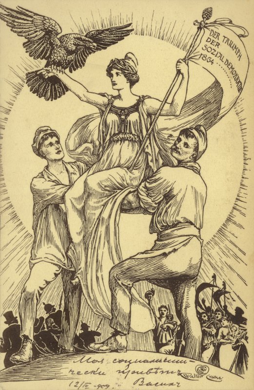 Il Trionfo della Democrazia Sociale da Walter (after) Crane