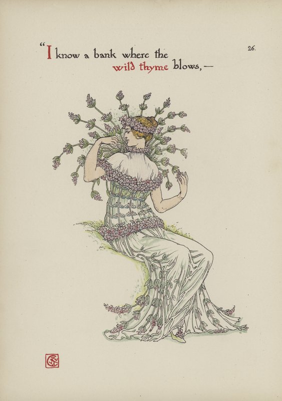 Fiori dal giardino di Shakespeare da Walter Crane