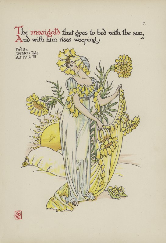 Fiori dal giardino di Shakespeare da Walter Crane
