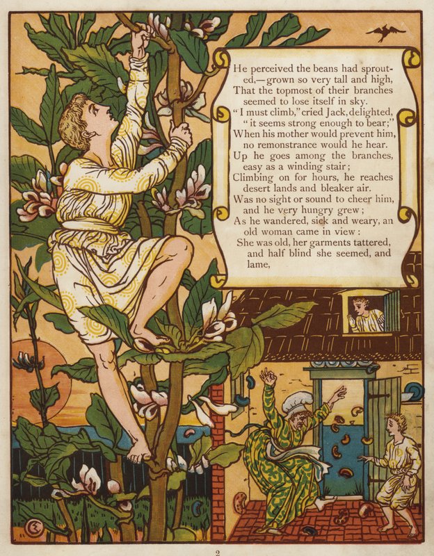 Jack e il fagiolo magico da Walter Crane