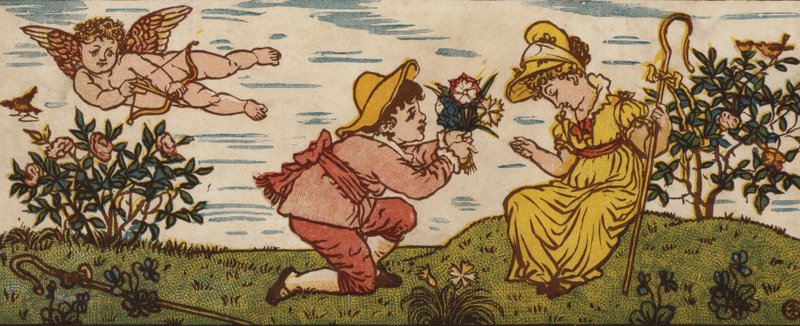 La rosa è rossa; La viola è blu; Il garofano è dolce; E così sei tu da Walter Crane
