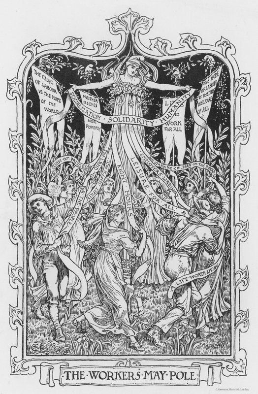 Il Palo di Maggio dei Lavoratori da Walter Crane