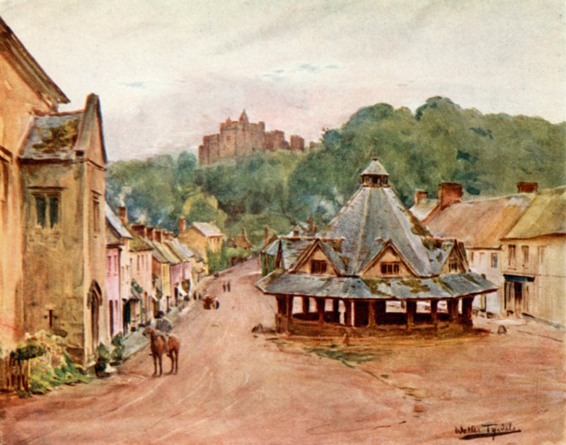 Castello di Dunster e mercato della lana da Walter Frederick Roofe Tyndale