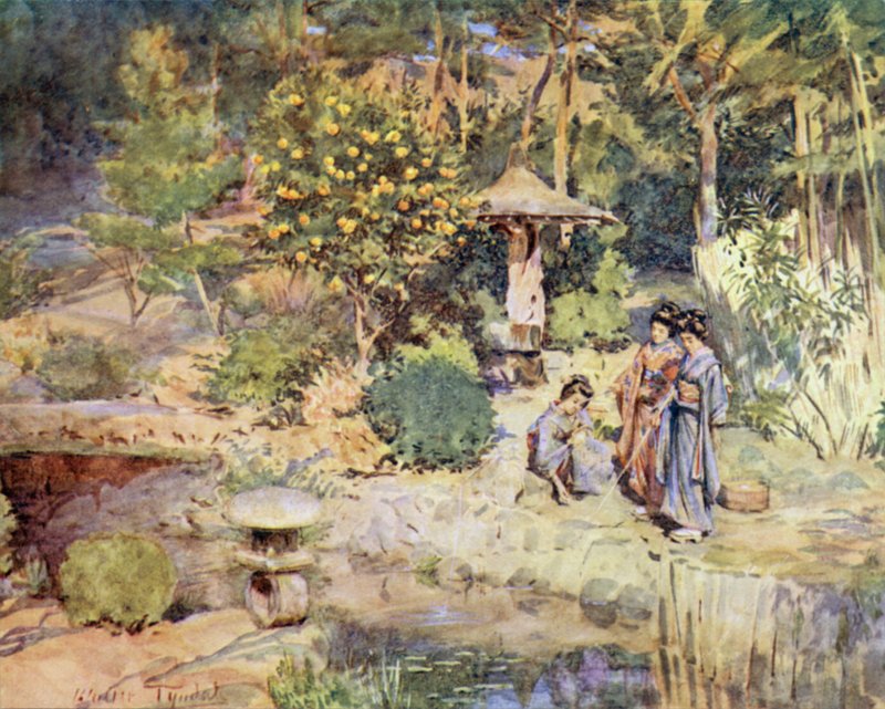 Pesca di Pesci Rossi a una Festa Invernale, Atami da Walter Frederick Roofe Tyndale