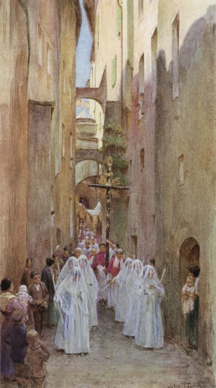 Processione, San Remo, Italia da Walter Frederick Roofe Tyndale