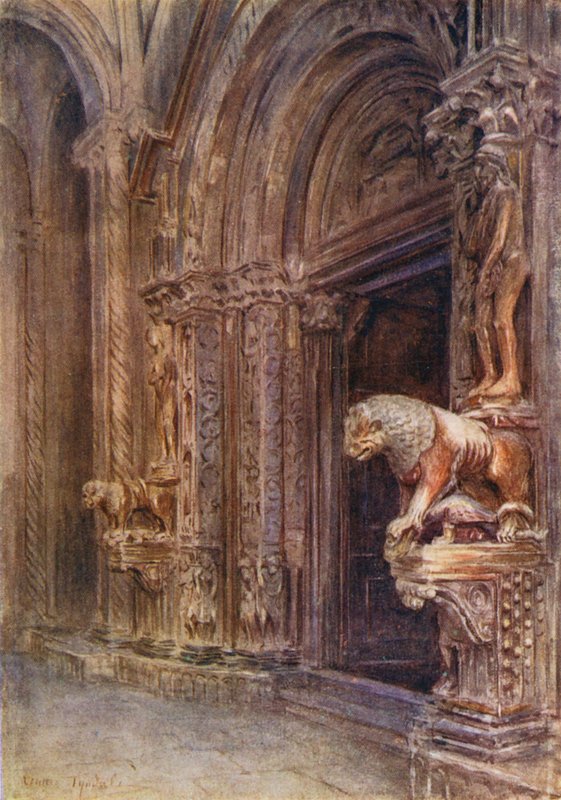 Il portico del Duomo di Traù da Walter Frederick Roofe Tyndale