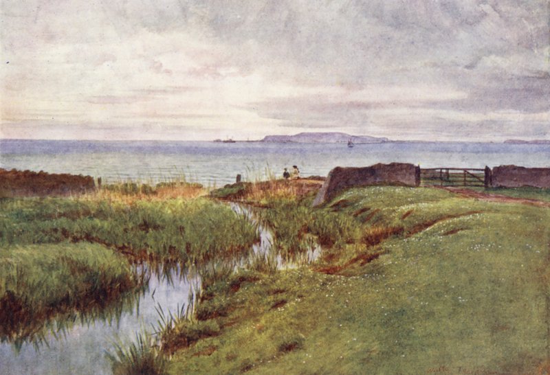 Wessex: Portland dalla riva settentrionale della baia di Weymouth da Walter Frederick Roofe Tyndale