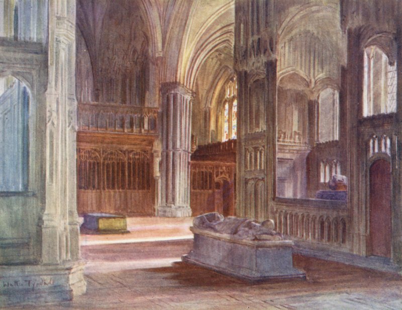 Wessex: Il retrocoro della cattedrale di Winchester, con i chantries del cardinale Beaufort e del vescovo Waynflete da Walter Frederick Roofe Tyndale