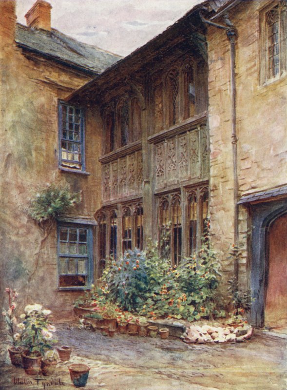 Wessex: Il cortile del Luttrell Arms, Dunster da Walter Frederick Roofe Tyndale