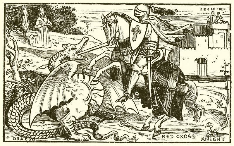 Il cavaliere della Croce Rossa da Walter Jenks Morgan