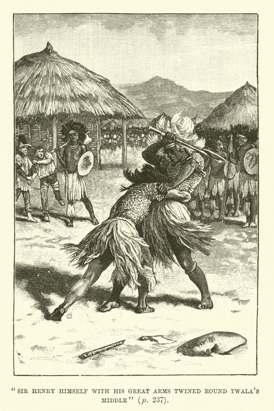 Illustrazione per Le miniere di re Salomone di H. Rider Haggard da Walter Paget