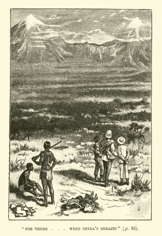 Illustrazione per Le miniere di re Salomone di H. Rider Haggard da Walter Paget