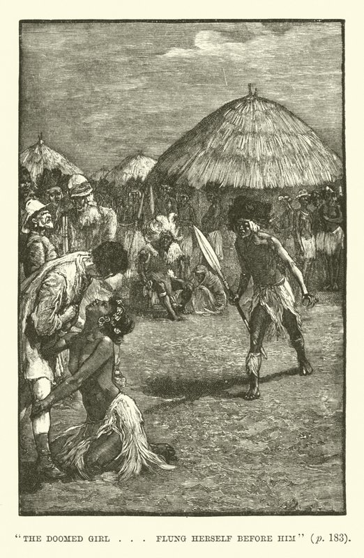 Illustrazione per Le miniere di re Salomone di H. Rider Haggard da Walter Paget