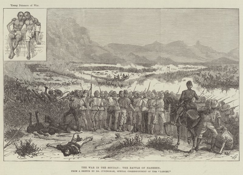 La guerra in Sudan, la battaglia di Hasheen da Walter Paget