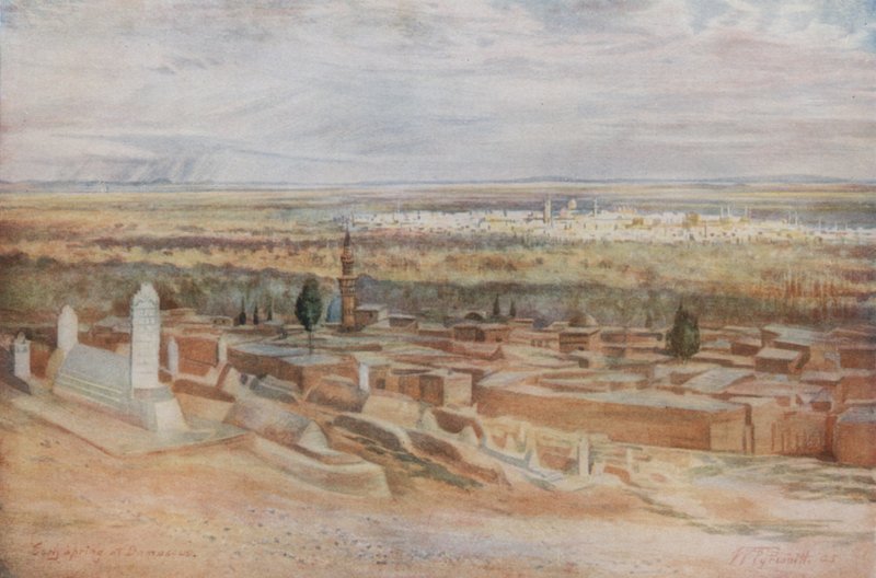 Vista generale di Damasco in primavera da Walter Spencer Stanhope Tyrwhitt