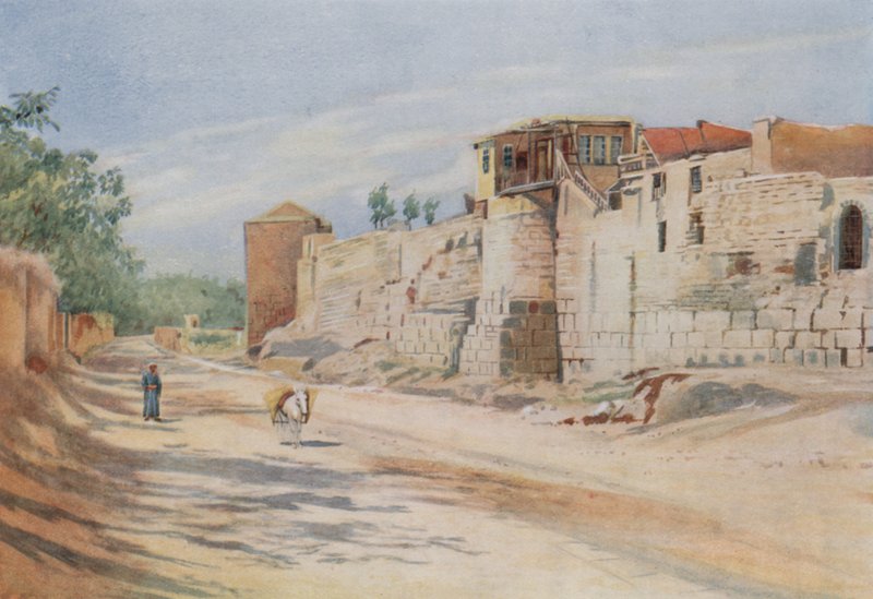 Sito tradizionale dove San Paolo fu calato in un cesto, Damasco da Walter Spencer Stanhope Tyrwhitt