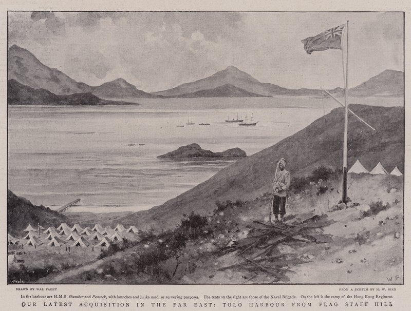 La nostra ultima acquisizione in Estremo Oriente, Tolo Harbour da Flag Staff Hill da Walter Stanley Paget