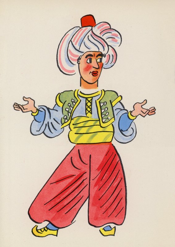 Figure dai libri per bambini: Sinbad il Marinaio da Walter Trier
